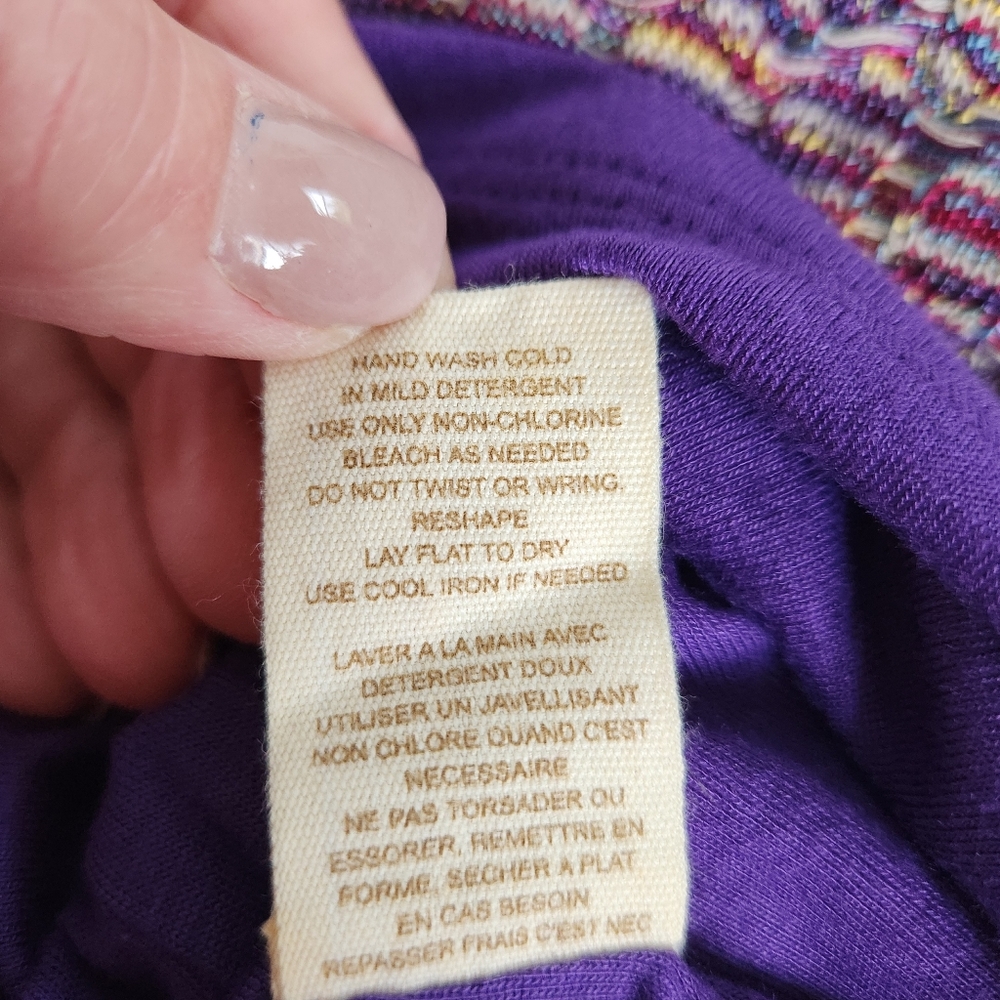 Free People Sunrise Knit Sweater Stretch Mini Dress Purple Raven Combo Bodycon S - Picture 13 of 16